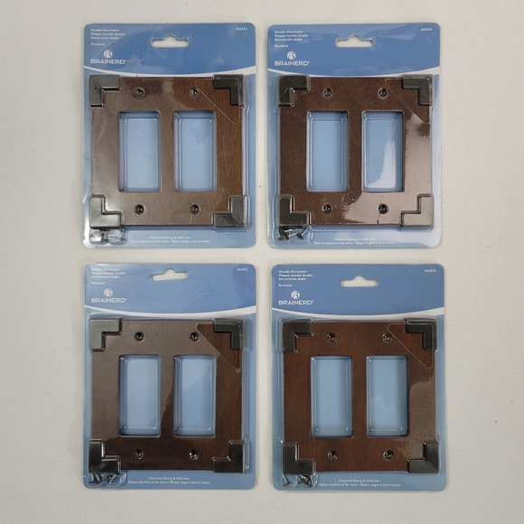 (4) Brainerd ROWLAND Double Decorator 66265 Charcoal Ebony & Soft Iron - Picture 13 of 13